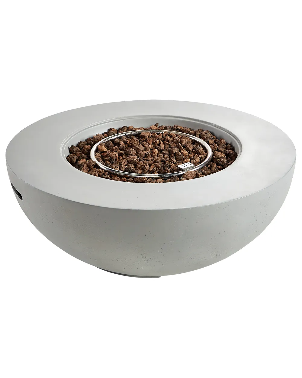 Gas Fire Pit SURTSEY Concrete Light Grey_956556