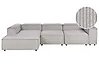 Modul Ecksofa 4-Sitzer ARDAL Cord Taupe rechtsseitig