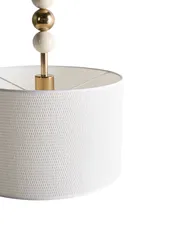 Hängeleuchte LOKY Metall Messing / Beige_1024705