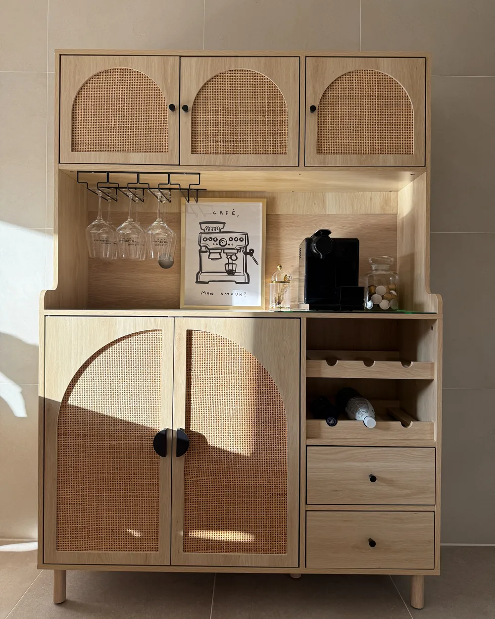 Buffetschrank CAMPBELLTON 120 cm Hellbraun_1036150