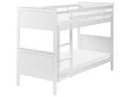 Bunk Bed with Drawers ALBON Pine Wood White 90 x 200 cm (EU Single)_797379