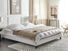 Bed without Headboard Fabric ROANNE 180 x 200 cm (EU Super King) Light Grey