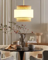 Hängeleuchte YUMURI Rattan Hellbeige_837020