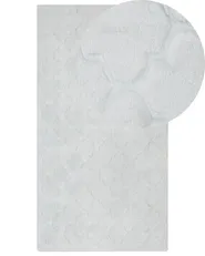 Faux Fur Rug GHARO Light Grey 80 x 150 cm_866700
