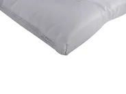 Sonnenliege mit Kissen CESANA PREMIUM mit Relaxfunktion Akazienholz Hellgrau_990960
