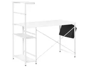 Schreibtisch ARAMINGO 120 cm 60 cm mit Stauraum Weiß_1044320