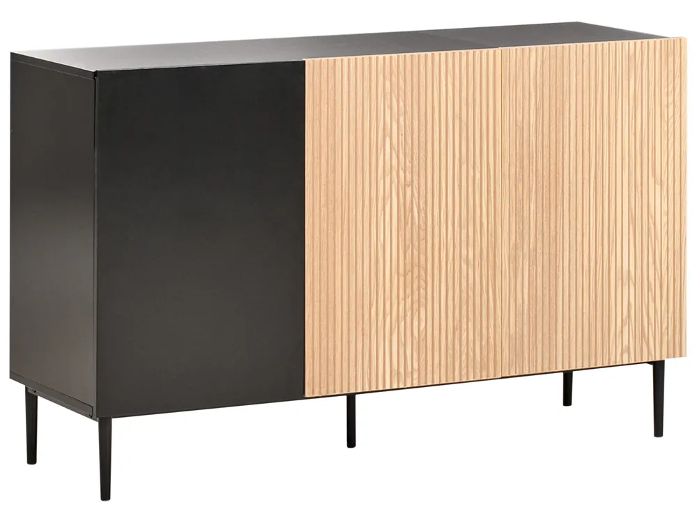 Schrank BLYTHE Naturfarbene Esche Schwarz