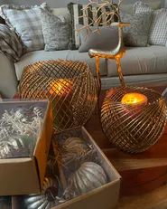 Weihnachtskugel 6er Set IVOIRE Glas Silber_961780
