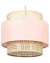 Hängeleuchte YUMURI Rattan Pfirsichrosa