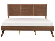 Bett mit Lattenrost ISTRES 180 x 200 cm Dunkle Esche_727946