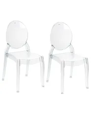 Esszimmerstuhl 2er Set RULISON Transparent_1077781