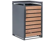 Wheelie Bin Store 240 L POLICORO Metal Dark Grey_1073540