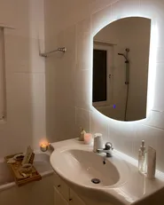 LED-Badezimmer-Spiegel BEZIERS 60 cm 78 cm Silber_937931