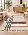 Teppich MURADIYE Beige 140 x 200 cm Baumwolle