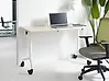 Zusammenklappbarer Schreibtisch CAVI 120 cm x 60 cm mit Rädern Hellbraun