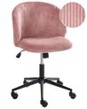 Bureaustoel MILES Corduroy Roze