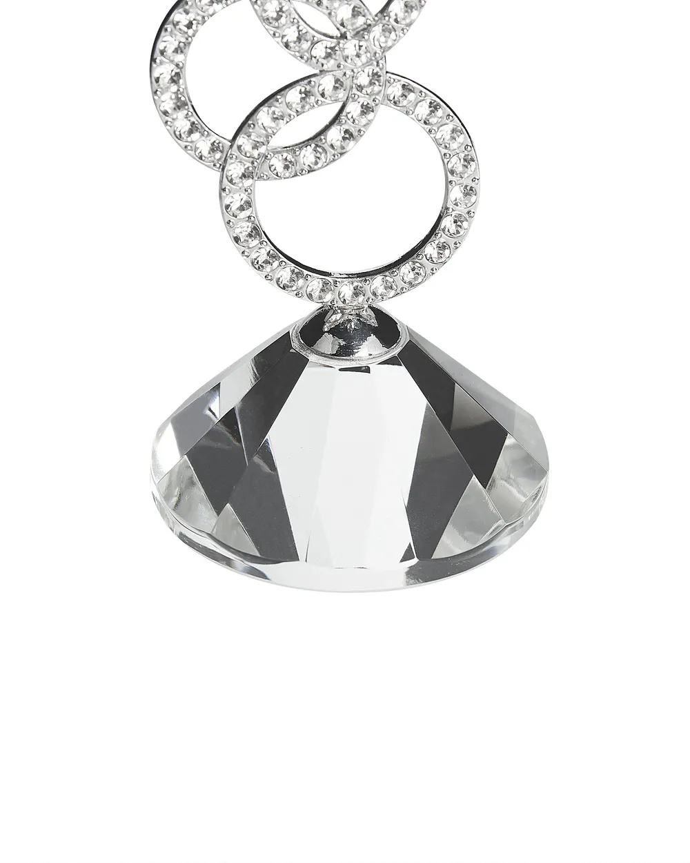 Kerzenständer OVIEDO 19 cm Glas Silber_790836