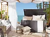Aufbewahrungsbox MODENA 155 cm 75 cm Polyrattan Braun