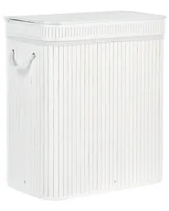Wäschekorb KALTHOTA Bambus Weiß 100 L_849150
