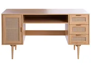 Schreibtisch RAFFRA 140 cm 60 cm Hellbraun_1046829