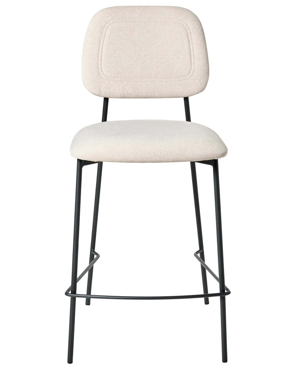 Set mit 2 Barstühlen DUETTE Samtstoff Hellbeige_991141