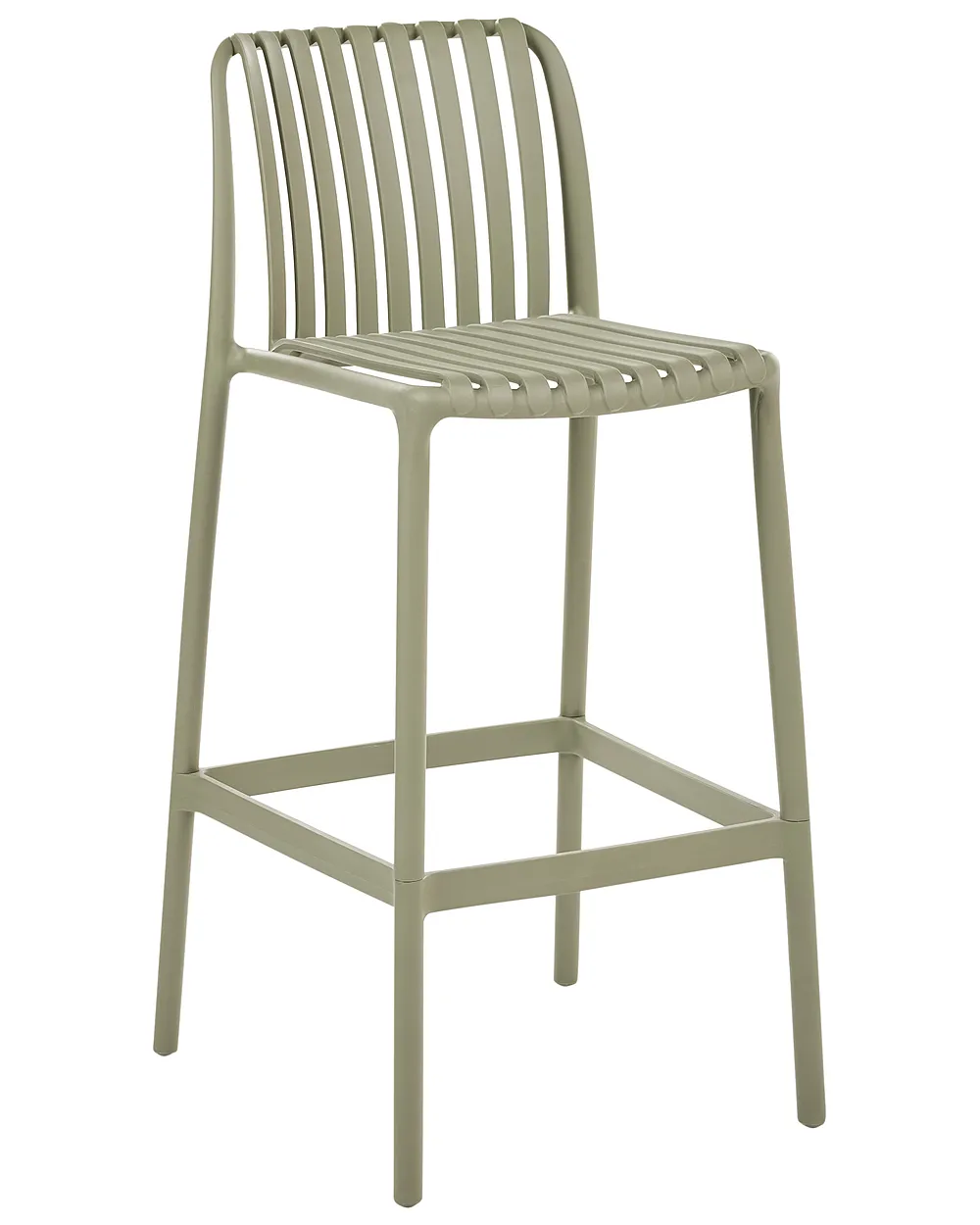 Set mit 2 Barstühlen ARICCIA Kunststoff Grün_1149262