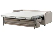 Schlafsofa 2-Sitzer ISHOJ Stoff Hellbeige_939953
