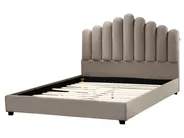 Bed Velvet VINCENNES 160 x 200 cm (EU King Size) Taupe_974778