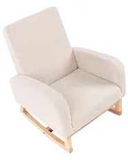 Kids Rocking Chair NORBY Boucle Light Beige_989227