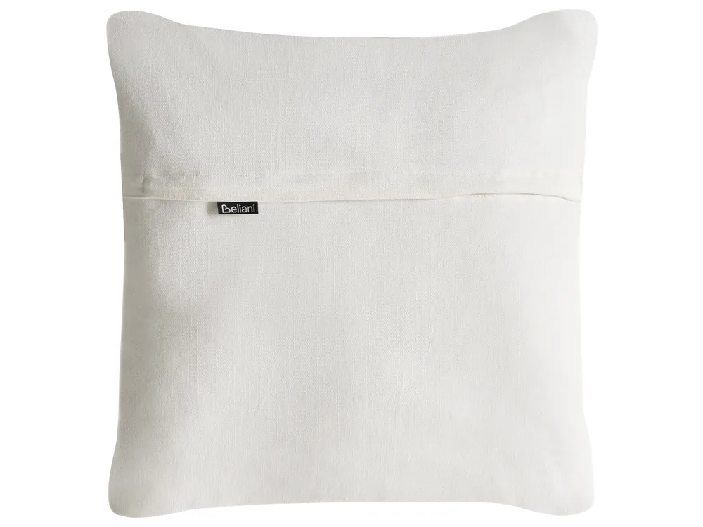 Dekokissen 2er Set GARCINIA 30 x 50 cm 45 x 45 cm Baumwolle Weiß Blumenmuster_1040540