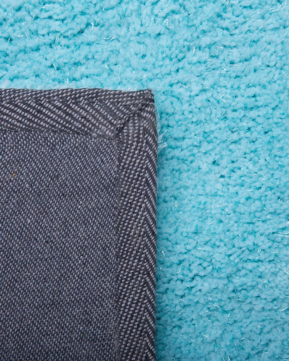 Shaggy Rug DEMRE Light Blue 140 x 200 cm_714893