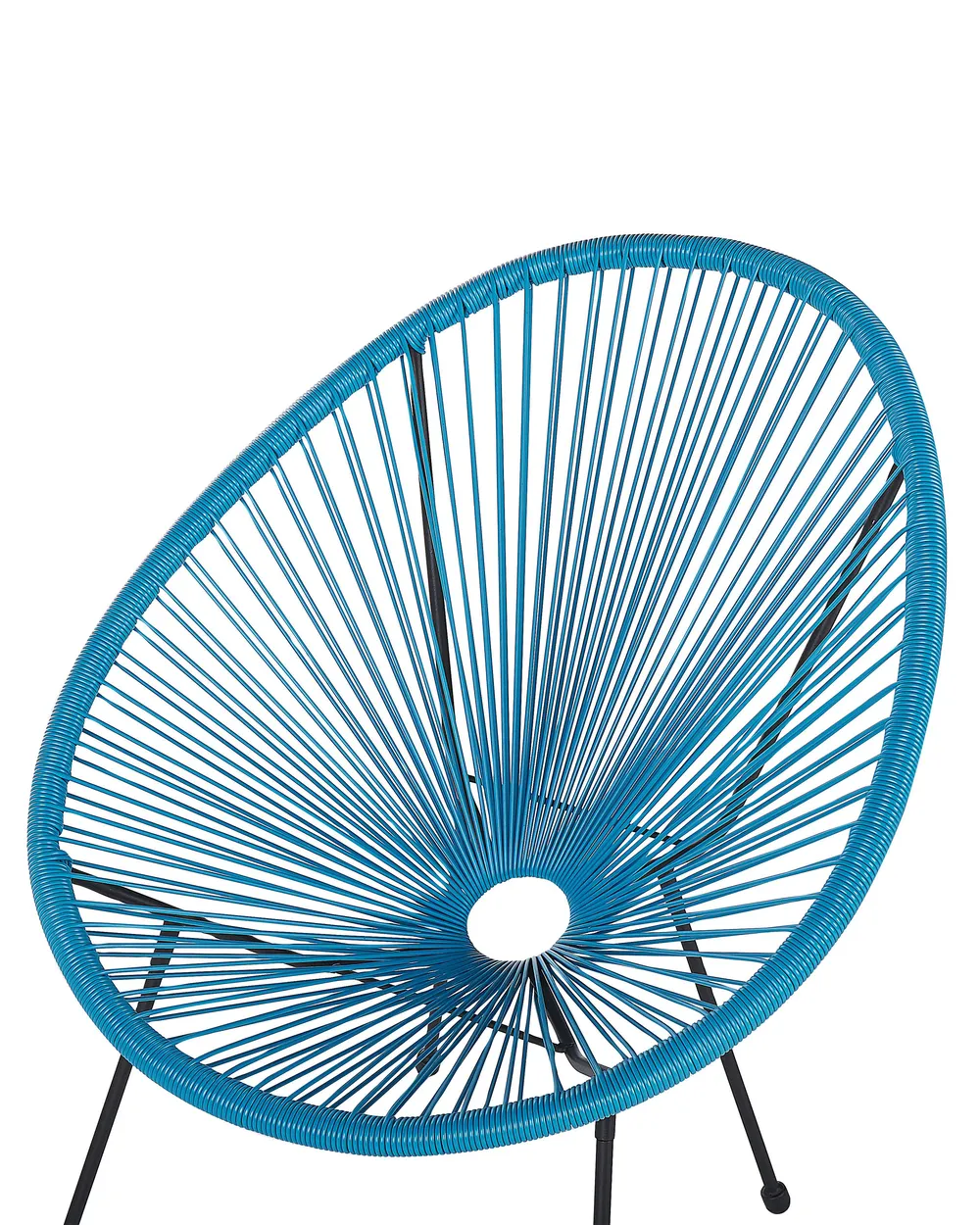 Gartenstuhl 2er Set ACAPULCO II Polyrattan Blau_813809
