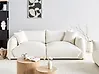 Sofa 3-Sitzer LUVOS Bouclé Cremeweiß
