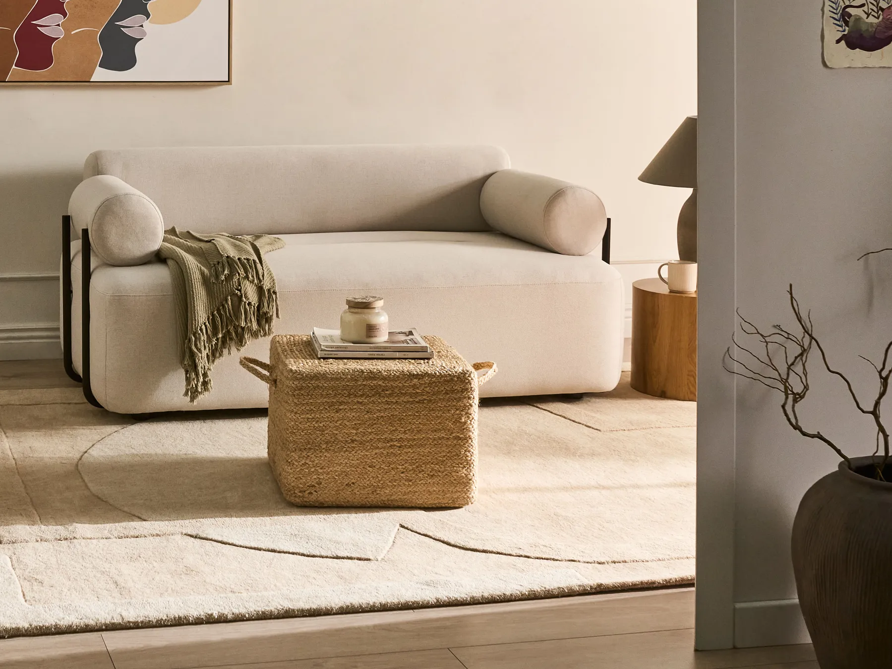 Pouf DHADAR Jute Naturfarben_841525