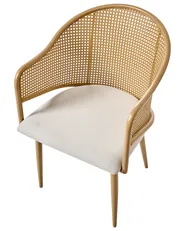 Set of 2 Dining Chairs WEIMAR Metal Light Brown_992844