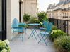 Bistro-Set mit Bank PAVIA Metall Blau