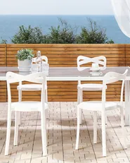Gartenstuhl 4er Set CAMOGLI Weiß_809288
