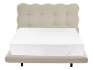 Bett mit Lattenrost Bouclé SOULISSE 120 x 200 cm Beige_1129774