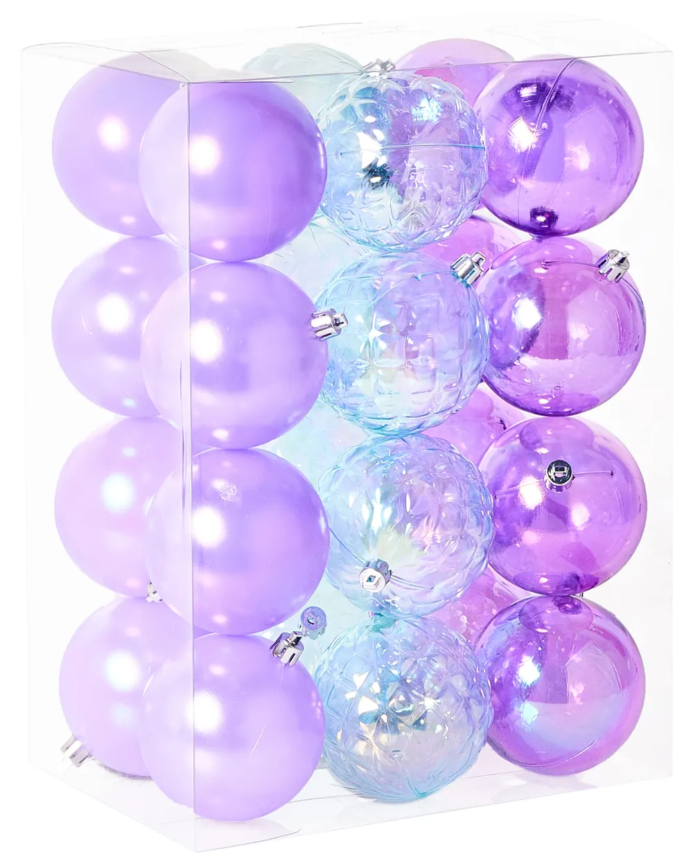 Weihnachtskugel 24er Set ASNEN Violett