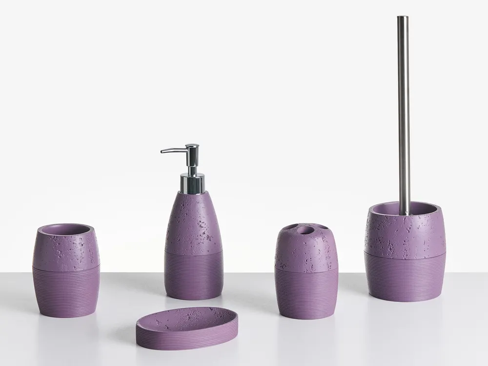 Badaccessoires Set 5-teilig YARAPA Purpur