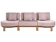 Garden Sofa 3 Seater ARZELLO Acacia Wood Light Brown_1163917