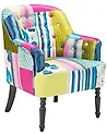 Sessel MANDAL Stoff Bunt