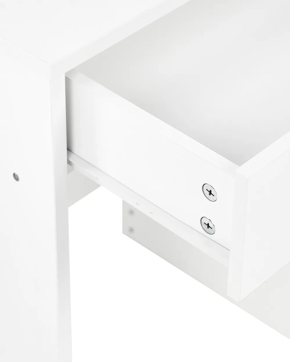 Schminktisch mit Spiegel und Hocker GATINEAU Weiß_1071035