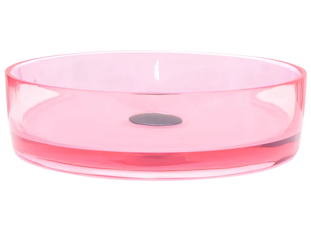 Aufsatzwaschbecken TOLOSA ⌀ 36 cm Mineralwerkstoff Rosa_1009474