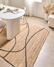 Teppich GHOTA Beige 160 x 230 cm Jute_1040382