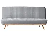 Schlafsofa 2-Sitzer KALFAFEL Stoff Grau