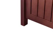 Gartenbank mit Auflage SOVANA 120 cm mit Stauraum Akazienholz Rot_884002
