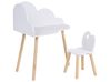 Kindertisch und Stuhlset CLOUDY Weiß