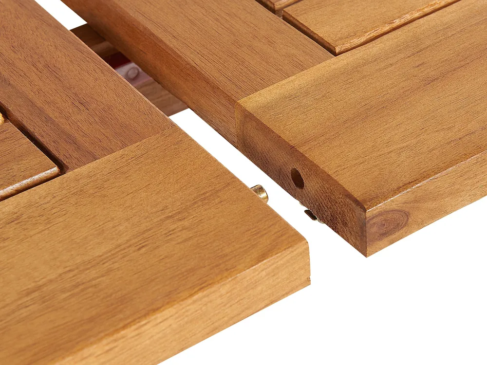 Gartenmöbel Set 8-Sitzer MAUI PREMIUM Akazienholz Blau_1070649