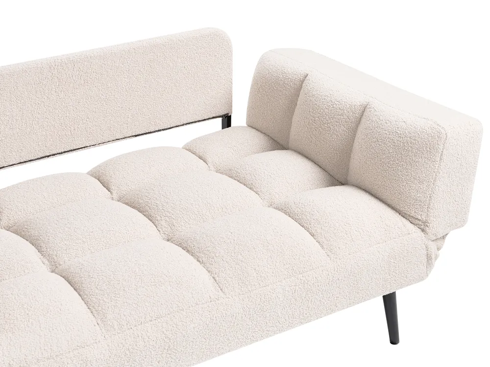 Sofa Bed 2 Seater BREKKE Boucle Off-White_1068000